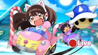 KARTING around with Aphmau Crew and APHMAU VTuber [upl. by Grazia]