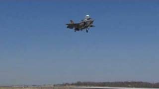 STOVL F35B JSF first vertical landing  March 18 [upl. by Euqinaj]