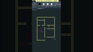 Quick Way To Fill Hatch in AutoCAD shorts autocad [upl. by Jennica]