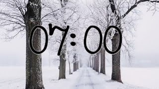 7 Minute Winter ❄️ Countdown Timer ⏱ [upl. by Enoek]