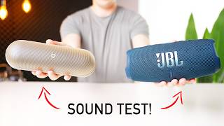 JBL Charge 5 vs NEW Beats Pill [upl. by Enilekcaj222]