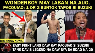 BREAKING Carl Jammes Martin May Laban Na Sa AUG Pacquiao Sinabing 1 or 2 SUNTOK Tapos Na Si Suzuki [upl. by Naud]