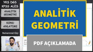 ANALİTİK GEOMETRİ KONU ANLATIMI 2024 YKS DGS KPSS ALES YKS DGS [upl. by Jesh]