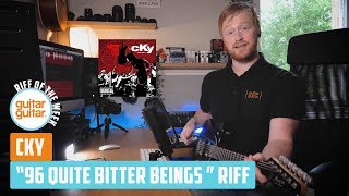 How to play the CKY quot96 Quite Bitter Beingsquot intro riff  RIFF OF THE WEEK [upl. by Carrillo]