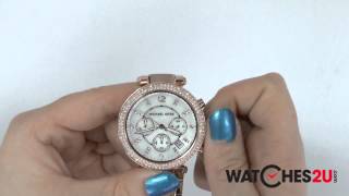 MK5491 Michael Kors Ladies Parker Rose Gold Chronograph Watch [upl. by Caralie]