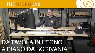 Tutorial  Come trasformare una tavola di legno in piano da scrivania [upl. by Nylorac]