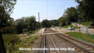 Straßenbahn Ulm Mitfahrt im Combino nach Böfingen [upl. by Oruam]