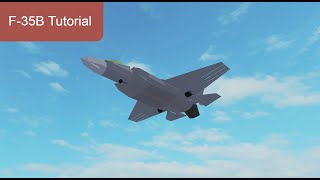 F35B Conversion Tutorial  Roblox Plane Crazy [upl. by Sadinoel]