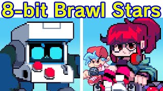 Fnf vs 8bit Brawl Stars pc [upl. by Norrat]