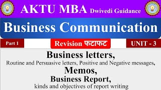 5 business communication in hindi Business Letters Memos Report Business Communication mba [upl. by Nesyaj874]