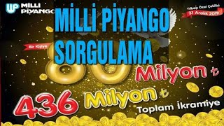 2020 MİLLİ PİYANGO BİLET SORGULAMA [upl. by Ahkos]