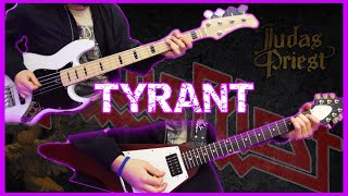 🎸Judas Priest  TYRANT  instrumental  GUITAR amp BASS cover [upl. by Annaya]