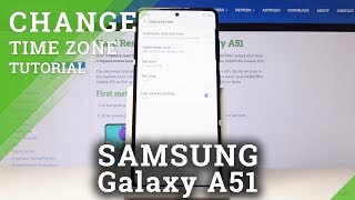 How to Set Up Date amp Time on Samsung Galaxy A51 – Date amp Time Settings [upl. by Na909]