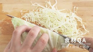 【台灣好食材 How To Do 5】高麗菜切絲快速法 [upl. by Olivette744]