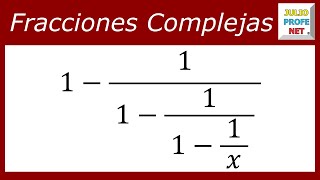 FRACCIONES COMPLEJAS  Ejercicio 4 [upl. by Inaffets]