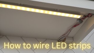 Basics of How to wire LED strips [upl. by Suaeddaht]