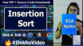 Insertion Sort Algorithm in Hindi [upl. by Eiramanna583]