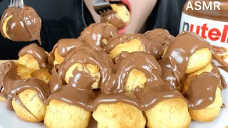 ASMR Profiteroles  Nutella and Milk😋  Mukbang Eating Sounds [upl. by Anitra]