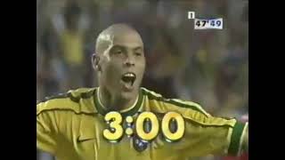 Chamada Brasil x Dinamarca  Copa do Mundo 1998 Globo [upl. by Ahtamat]