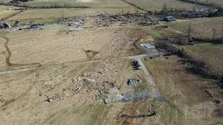 12132021 Bremen KY  Drone of Tornado Destruction  Deforestation along HWY 81 [upl. by Etnuahs]