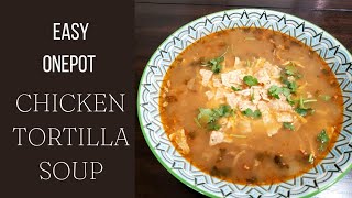 MEXICAN CHICKEN TORTILLA SOUP  only 10 ingredients  budget friendly recipe quick prep easy cleanup [upl. by Callery593]