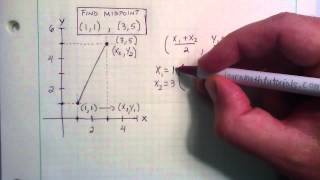 How To Find The Midpoint Using The Midpoint Formula [upl. by Nortad]