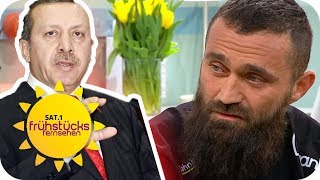 Ünsal Arik im Kampf gegen Erdogan Nach Kritik droht ihm 15 Jahre Haft  SAT1 Frühstücksfernsehen [upl. by Narib997]