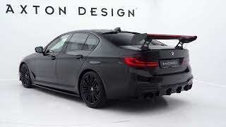 BMW 5 G30  Maxton Design Carbon Spoiler  maxtonized [upl. by Wootan]