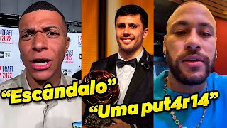 OLHA A POLÊMICA APÓS RODRI GANHAR A BOLA DE OURO NO LUGAR DO VINI JR [upl. by Eiramait]