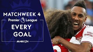 Every goal from Premier League 201920 Matchweek 4  NBC Sports [upl. by Funk]