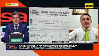 Apropiación de indemnización “ocho personas serán imputadas” dice asesor de la ANDE [upl. by Elyssa]