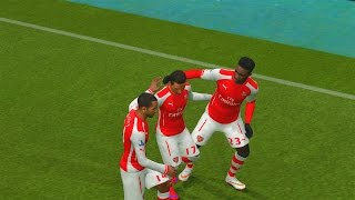 PES 2015 Gameplay  Arsenal vs Everton HD PCPS4 [upl. by Black574]