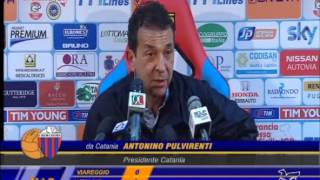 CataniaJuventus Pulvirenti quotE la prima volta che una panchina fa annullare un golquot [upl. by Zimmermann]