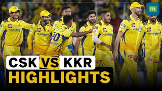 IPL 2024 Match 22 Highlights  CSK beat KKR by seven wickets [upl. by Esme]