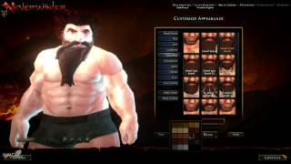 Neverwinter Character creation Dwarf Male  MMO HD TV 1080p [upl. by Aseel418]