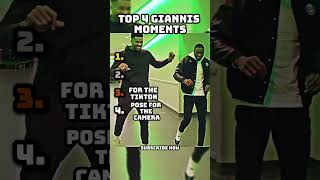 Top 4 Giannis Moments funny [upl. by Ahseinet]