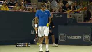 Roger Federer 4 Aces en un mismo game Montreal vs Tsonga HD [upl. by Adnawuj690]