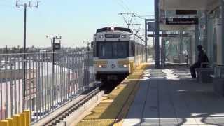 LA Metro Rail Nippon Sharyo P865 127 Expo Line arriving into ExpoLa Brea [upl. by Rhynd508]