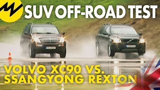 SUV offRoad Test  Volvo XC90 Vs Ssangyong Rexton  Motorvision [upl. by Yrnehnhoj]