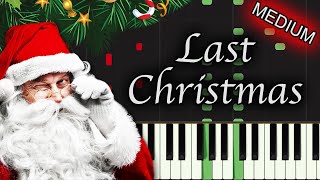 Last Christmas Piano  Christmas Piano Tutorial Easy [upl. by Enrak]