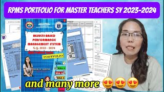 Your RPMS 20232024 Portfolio for Master Teachers and more  Teacher Racky [upl. by Tahpos]