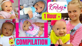 1 Hour Of Reborn Baby Routines Shopping amp More Featuring Realistic Kinby Dolls With Skye amp Caden [upl. by Asle]