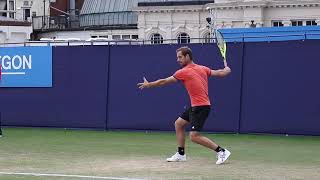 Richard Gasquet FOREHAND in Slow Motion BACK and FRONT view [upl. by Anirbys739]