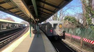 Prospect Park bound R68A Q train entering and leaving Sheepshead Bay [upl. by Celestyna]