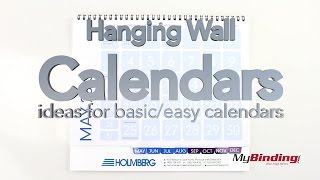 Hanging Wall Calendars  Ideas for Basic Calendars [upl. by Annazor]