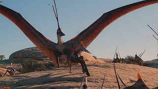 Pterosaur flying archosaur saurops  Documentary Prehistoric planet [upl. by Ynaffital218]