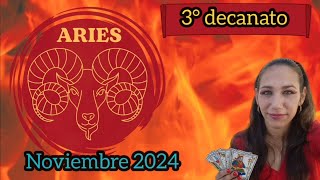 ARIES♈️NOVIEMBRE 2024🌅3°DECANATO11 al 19 abrilarieshoroscopomensualdecanatossignozodiaco [upl. by Colombi]