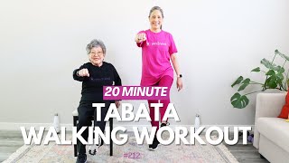 20 Min Walking Workout for Seniors Tabata for Beginners [upl. by Aenal329]