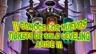 Conoce los NUEVOS TICKETS de SOLO LEVELING ARISE [upl. by Ennairam]