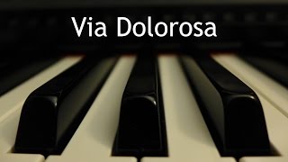 Via Dolorosa  piano instrumental cover with lyrics [upl. by Halland172]